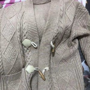 Handmade sweater coat